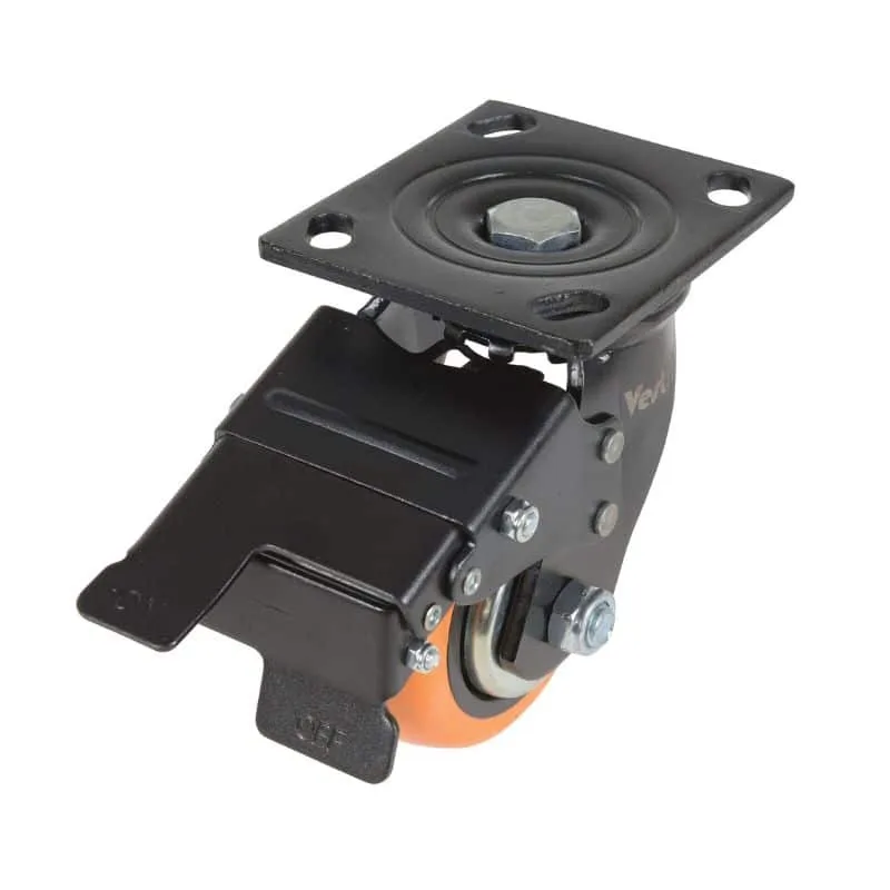 Vestil CST-E6-4X2PUP-SWTB Polyurethane Swivel With Total Brake Caster