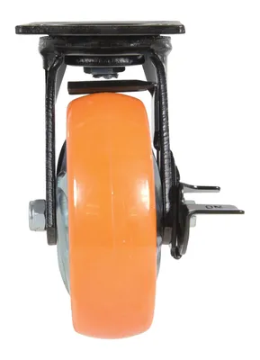 Vestil CST-E6-6X2PUP-SWB Polyurethane Swivel With Brake Caster 4