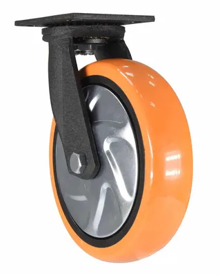 Vestil CST-E6-8X2PUP-S Polyurethane Swivel Caster 2