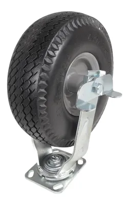 Vestil CST-F-10X3FM-S caster wheel shown from an alternate angle