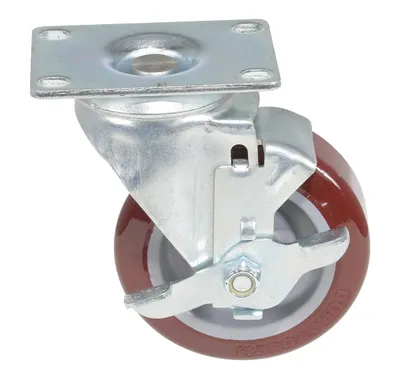 Vestil CST-F-4X1DT-SWB Polyurethane Swivel With Brake Caster 3