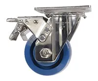Vestil CST-F-SS-4X2SP-SWTB caster wheel shown from an alternate angle