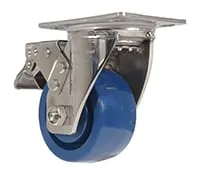 Vestil CST-F-SS-4X2SP-SWTB caster wheel shown from an alternate angle