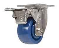 Vestil CST-F-SS-4X2SP-SWTB caster wheel shown from an alternate angle