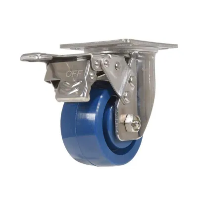 Vestil CST-F-SS-4X2SP-SWTB Solid Polyurethane Swivel With Total Brake Caster
