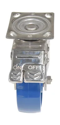 Vestil CST-F-SS-6X2SP-SWTB Solid Polyurethane Swivel With Total Brake Caster4