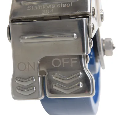Vestil CST-F-SS-6X2SP-SWTB Solid Polyurethane Swivel With Total Brake Caster6