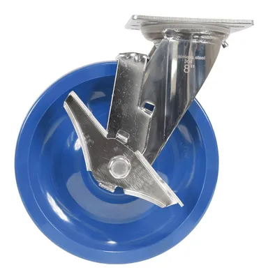 Vestil CST-F-SS-8X2SP-SWB Solid Polyurethane Swivel With Brake Caster 3