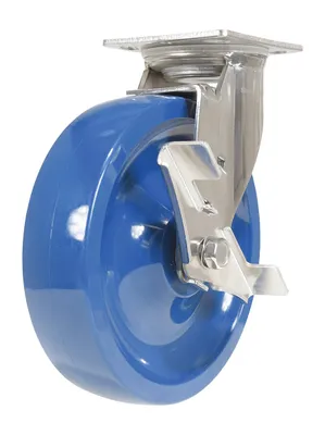 Vestil CST-F-SS-8X2SP-SWB Solid Polyurethane Swivel With Brake Caster