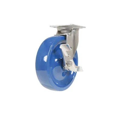 Vestil CST-F-SS-8X2SP-SWB Solid Polyurethane Swivel With Brake Caster