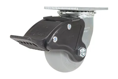 Vestil CST-F34-4X2DK-SWTB1 Thermoplastic Rubber Swivel With Total Brake Caster