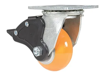 Vestil CST-F34-4X2SI-SWTB1 caster wheel shown from an alternate angle