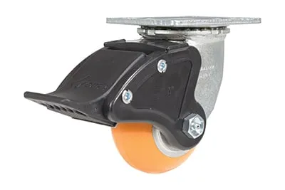 Vestil CST-F34-4X2SI-SWTB1 caster wheel shown from an alternate angle