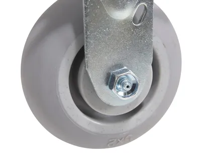 Vestil CST-F34-5X2DK-R caster wheel shown from an alternate angle