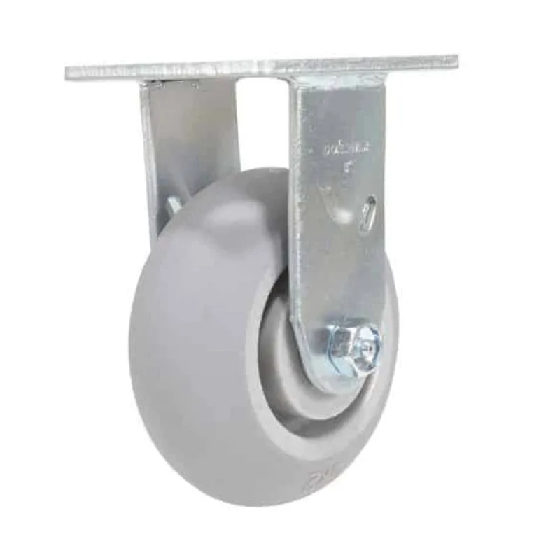 Vestil CST-F34-5X2DK-R Thermoplastic Rubber Rigid Caster