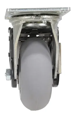 Vestil CST-F34-5X2DK-SWTB1 caster wheel shown from an alternate angle