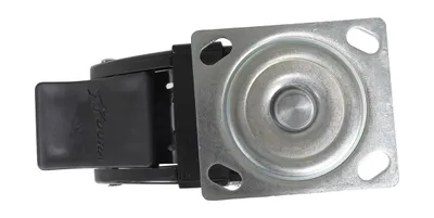 Vestil CST-F34-5X2DK-SWTB1 caster wheel shown from an alternate angle