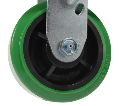 Vestil CST-F34-5X2DT-R caster wheel shown from an alternate angle