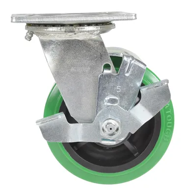 Vestil CST-F34-5X2DT-SWB caster wheel shown from an alternate angle