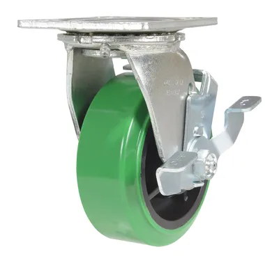 Vestil CST-F34-5X2DT-SWB caster wheel shown from an alternate angle