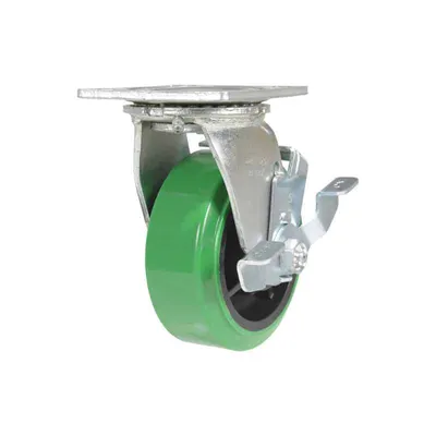 Vestil CST-F34-5X2DT-SWB Polyurethane Swivel With Brake Caster
