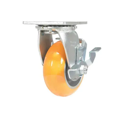 Vestil CST-F34-5X2SI-SWB Polyurethane Swivel With Brake Caster