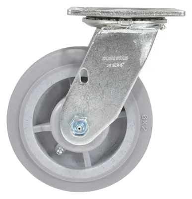 Vestil CST-F34-6X2DK-S caster wheel shown from an alternate angle