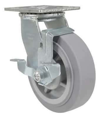 Vestil CST-F34-6X2DK-SWB caster wheel shown from an alternate angle