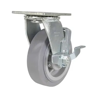 Vestil CST-F34-6X2DK-SWB Thermoplastic Rubber Swivel With Brake Caster
