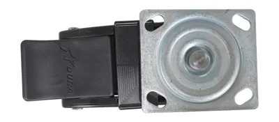 Vestil CST-F34-6X2DK-SWTB1 caster wheel shown from an alternate angle