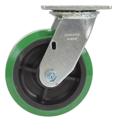 Vestil CST-F34-6X2DT-S caster wheel shown from an alternate angle