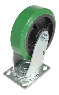 Vestil CST-F34-6X2DT-S caster wheel shown from an alternate angle