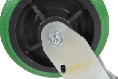 Vestil CST-F34-6X2DT-S caster wheel shown from an alternate angle