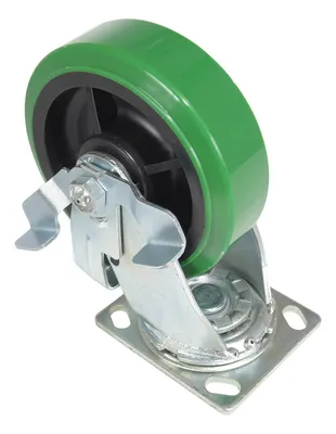 Vestil CST-F34-6X2DT-SWB caster wheel shown from an alternate angle