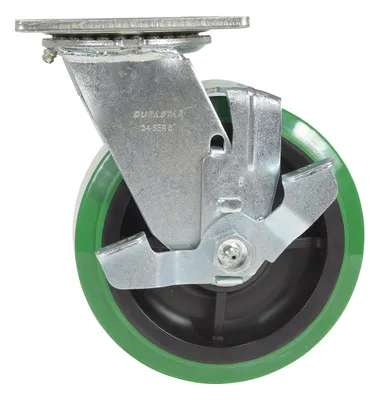 Vestil CST-F34-6X2DT-SWB caster wheel shown from an alternate angle