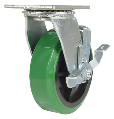 Vestil CST-F34-6X2DT-SWB Polyurethane Swivel With Brake Caster