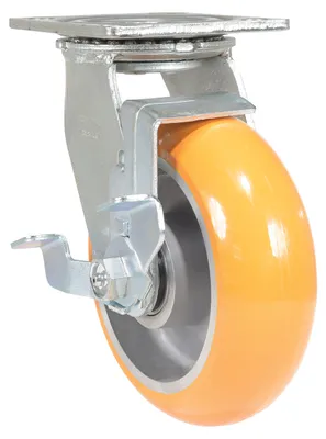 Vestil CST-F34-6X2SI-SWB caster wheel shown from an alternate angle