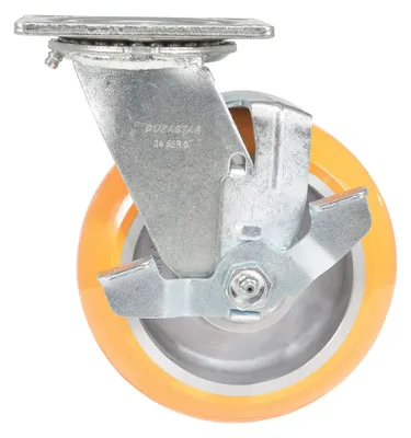 Vestil CST-F34-6X2SI-SWB caster wheel shown from an alternate angle