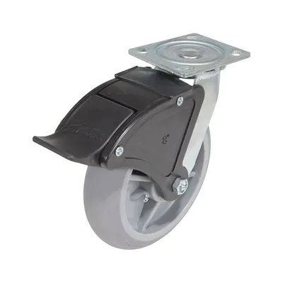 Vestil CST-F34-8X2DK-SWTB1 Thermoplastic Rubber Swivel With Total Brake Caster