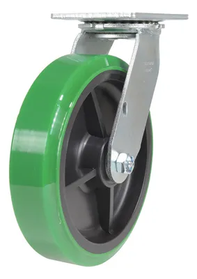 Vestil CST-F34-8X2DT-S caster wheel shown from an alternate angle