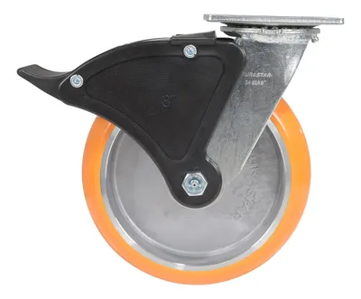 Vestil CST-F34-8X2SI-SWTB1 caster wheel shown from an alternate angle