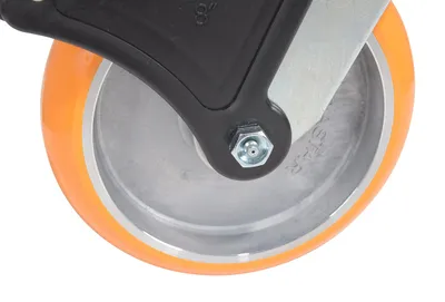 Vestil CST-F34-8X2SI-SWTB1 caster wheel shown from an alternate angle
