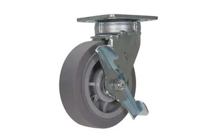Vestil CST-F40-6X2DK-SWB caster wheel shown from an alternate angle