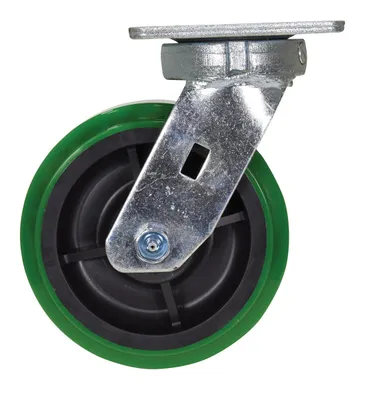 Vestil CST-F40-6X2DT-S caster wheel shown from an alternate angle