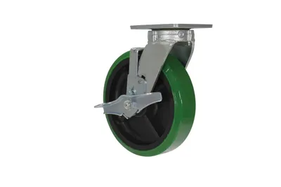 Vestil CST-F40-8X2DT-SWB Polyurethane Swivel With Brake Caster 2