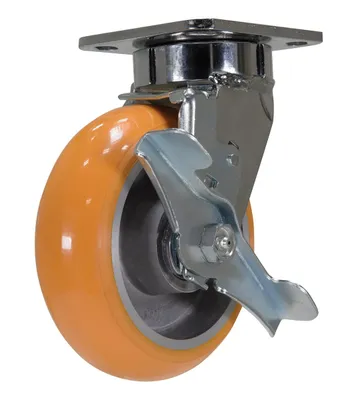 Vestil CST-FC47-6X2SI-SWB Sirius Polyurethane Swivel With Brake Caster