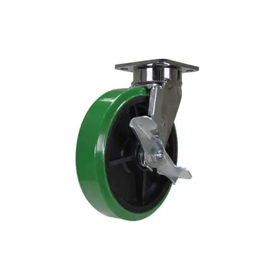 Vestil CST-FC47-8X2DT-SWB Duratough Polyurethane Swivel With Brake Caster