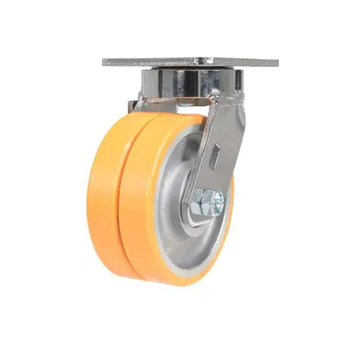 Vestil CST-FXE-5X2DSI-S Sirius Polyurethane Dual Swivel Caster