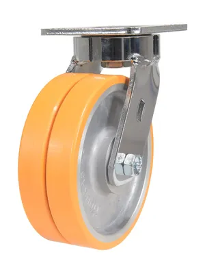 Vestil CST-FXE-6X2DSI-S Sirius Polyurethane Dual Swivel Caster