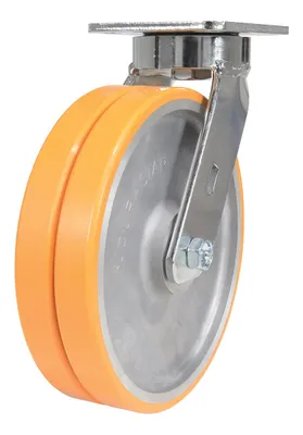 Vestil CST-FXE-8X2DSI-S Sirius Polyurethane Dual Swivel Caster